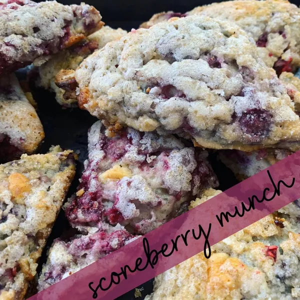 Sconeberry Munch scones studded with berries